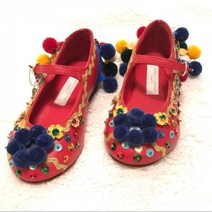 ✅SOLD✅Dolce & Gabbana Pom Pom Embellished Shoe